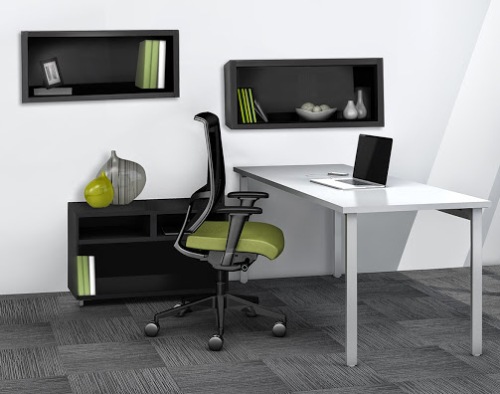 Whether you use a laptop or powerful tower-and-wide screen monitor configuration, you can place everything in just the right way for you.