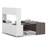 Picture of Bestar 120880 U-Shaped Desk with Hutch