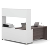 Picture of Bestar 120882 L-Shaped Desk with Hutch