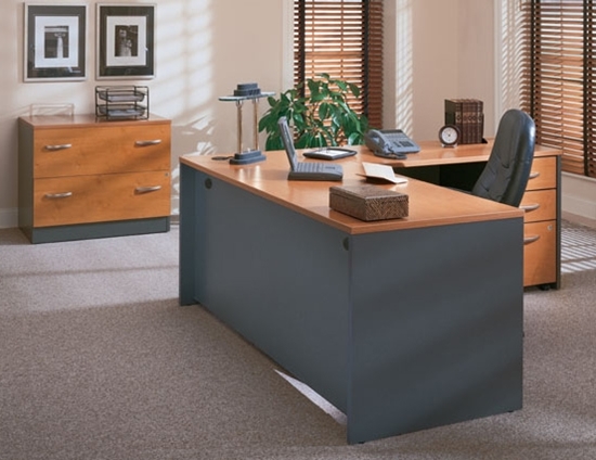 Bush Cor045 L Shaped Desk With Drawers