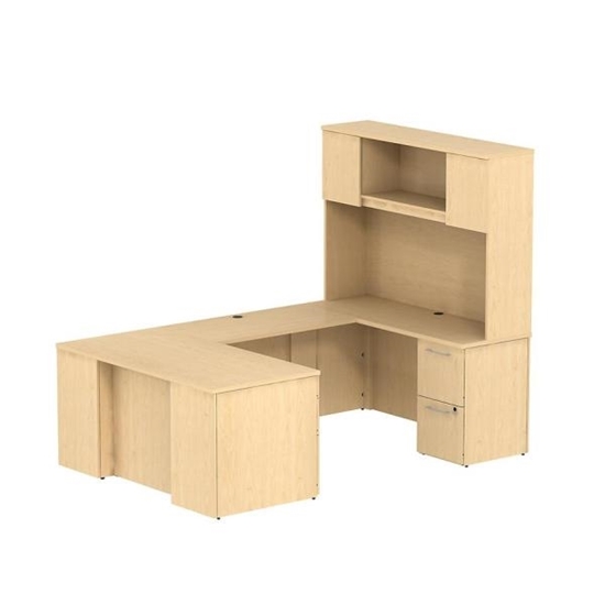 Bush S057 60 U Shaped Desk With Hutch Picture Of Bush S057 60 U Shaped Office Desk With Hutch