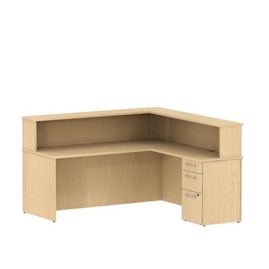 Bush S076 L Shaped Reception Desk