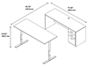 Picture of Bush SRE225 Sit Stand Desk w/ Credenza