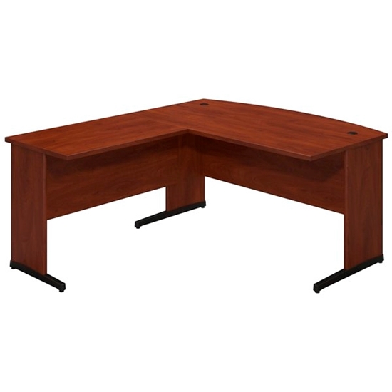 Bush Sre052 Bow Front L Shaped Desk Shell With C Legs