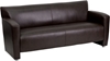 Picture of Flash Furniture 222-3-BK-GG Leather Waiting Room Sofa