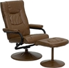 Picture of Flash Furniture BT-7862  Leather Recliner & Ottoman