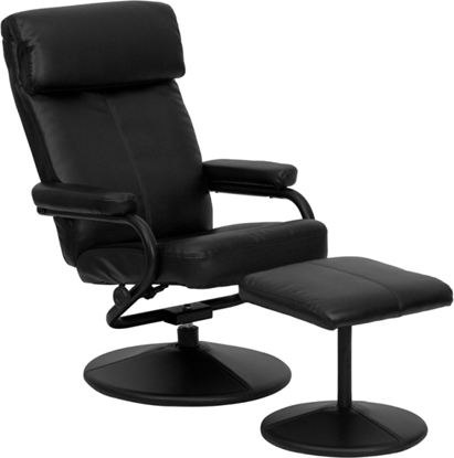 Picture of Flash Furniture BT-7863 Leather Recliner & Ottoman