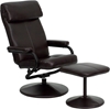 Picture of Flash Furniture BT-7863 Leather Recliner & Ottoman