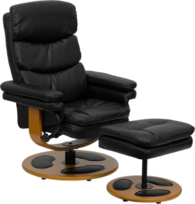 Picture of Flash Furniture BT-7828 Leather Recliner & Ottoman