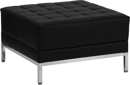 Picture of Flash Furniture ZB-Imag-Ottoman Black Tufted Ottoman