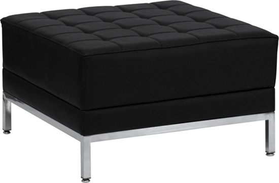 Picture of Flash Furniture ZB-Imag-Ottoman Black Tufted Ottoman