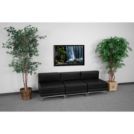Picture of Flash Furniture ZB-IMAG-Middle-GG 3 Seat Reception Sofa