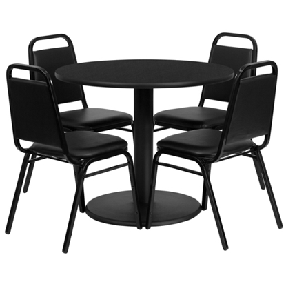 Picture of Flash Furniture RSRB100X 36" Round Table w 4 Chairs