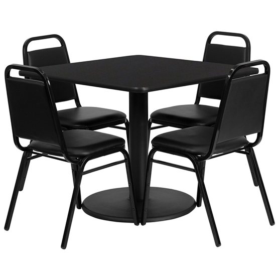 Picture of Flash Furniture RSRB10XX 36" Square Table w 4 Chairs