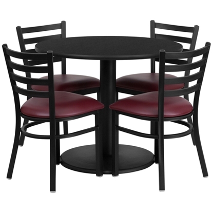 Picture of Flash Furniture RSRB100 36" Round Table w 4 Chairs