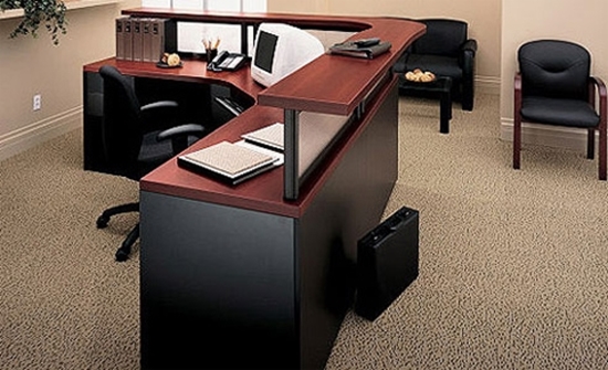 Global L Shaped Reception Desk C2442