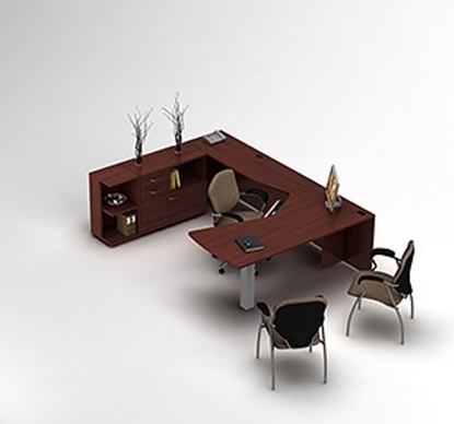 Picture of Global Layout 7 U Shaped Corner Desk