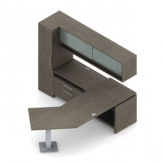 L shaped desk with overhead storage deals