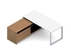 Picture of Global PN3072DM-PN2772CP Modern L Shaped Desk with Storage