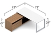 Picture of Global PN3072DM-PN2772CP Modern L Shaped Desk with Storage