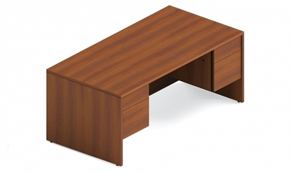Picture of Global A3672DP Double Drawer Office Desk