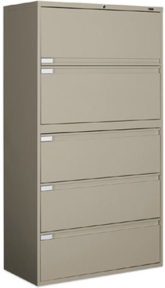 Picture of Global 9336P-5F1H 5 Drawer Lateral File Cabinet