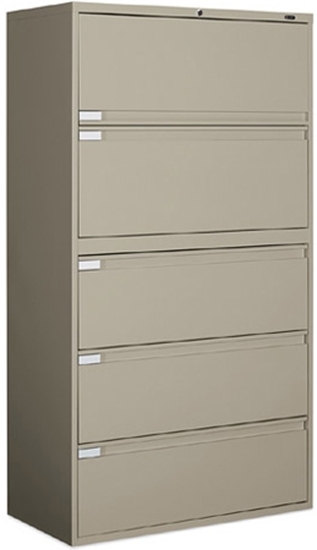 5 Drawer Lateral File Cabinet Global 9336p 5f1h