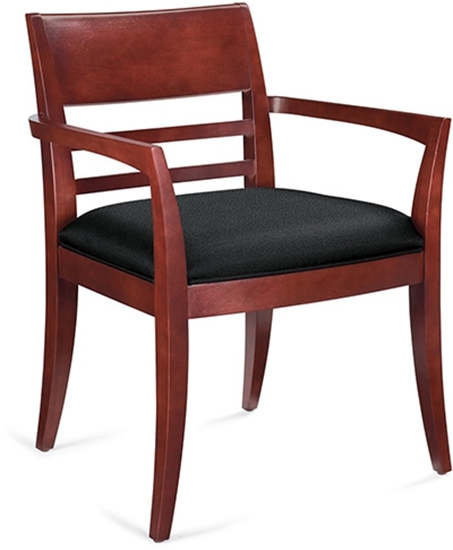 Picture of Global 4076 Wood Back Guest Office Chair