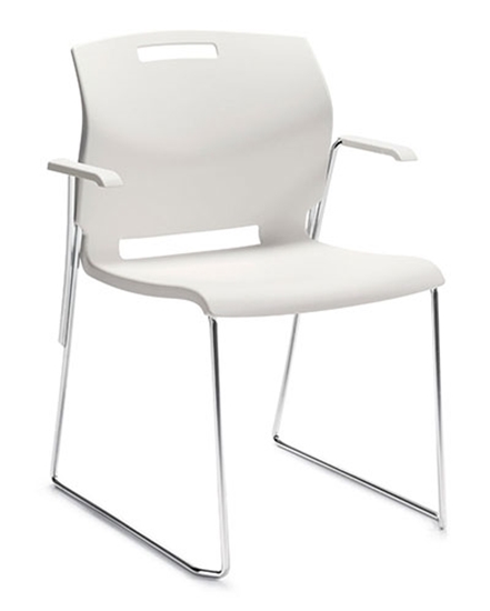 Picture of Global 6710  Stacking Chair with Arms