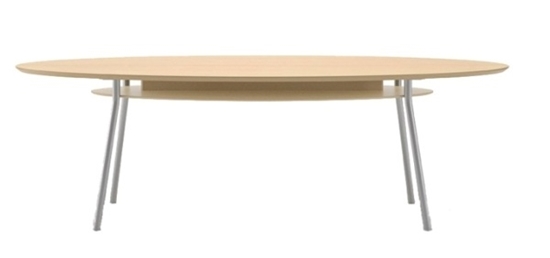 Picture of Lesro MT7196 96" Conference Table with Shelf
