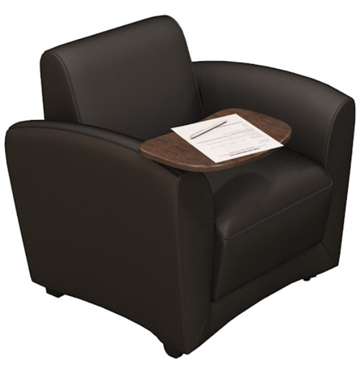 Picture of Safco VCCMT Leather Lounge Chair w/ Tablet
