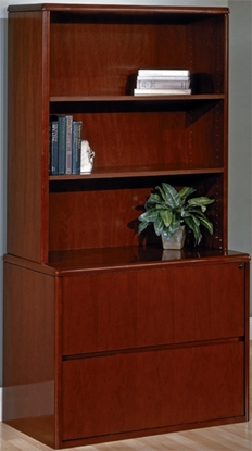 Picture of Office Star SON12-SON55 Wood Veneer Bookcase