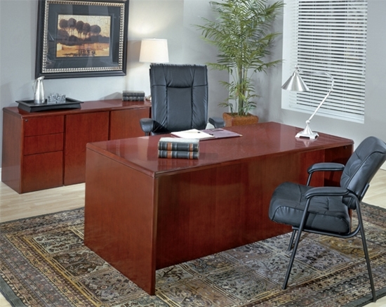 Office Star Sontyp2 Son10 72 Wood Veneer Executive Desk