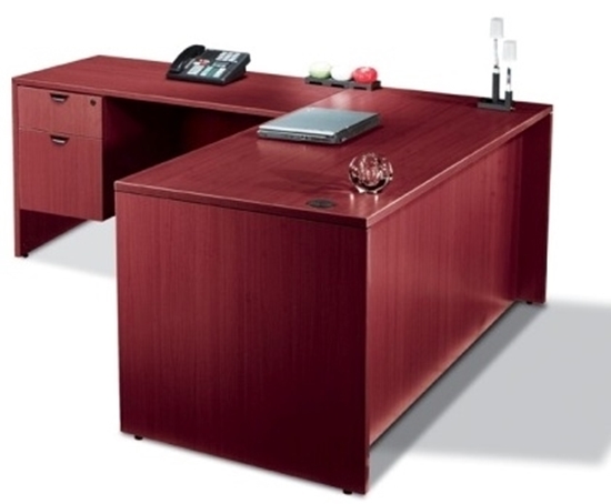 L Shaped Desk With Drawers Executive Office Furniture