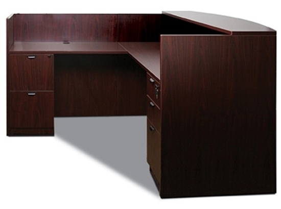 Picture of Offices to Go SL7130RDSNT-SL4224RR L Shaped Reception Desk