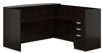 Picture of Offices to Go SL7130RDS L Shaped Reception Desk with Drawers