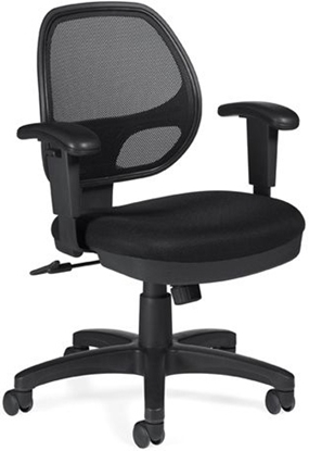 Picture of Offices to Go OTG11647B Black Mesh Chair