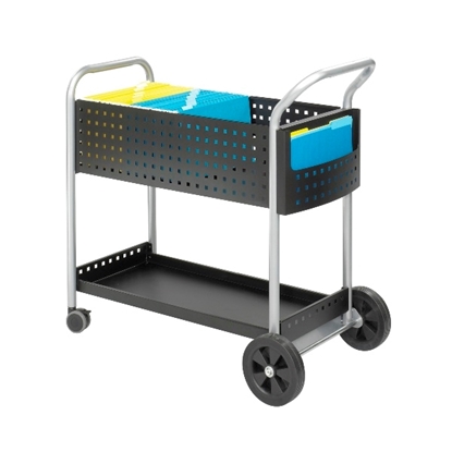 Picture of Safco 5239BL 32"W Scoot Mail Cart