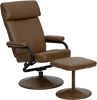 Picture of Flash Furniture BT-7863 Leather Recliner & Ottoman