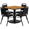 Picture of Flash Furniture RSRB10XX 36" Square Table w 4 Chairs