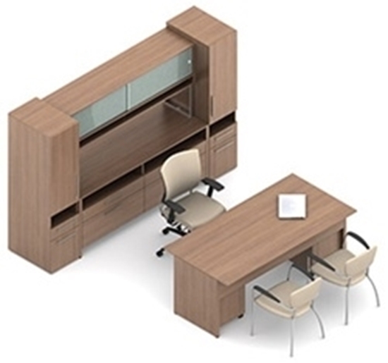 Picture of Global C1F1 Executive Office Desk Suite