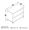 Picture of Bestar 120160 2 Shelf Bookcase