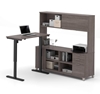 Picture of Bestar 120858 Sit Stand Desk with Hutch