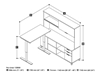 Picture of Bestar 120858 Sit Stand Desk with Hutch
