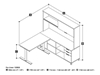 Picture of Bestar 120858 Sit Stand Desk with Hutch