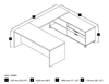 Picture of Bestar 120861 U-Shaped Desk