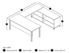 Picture of Bestar 120881 U-Shaped Desk