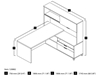 Picture of Bestar 120882 L-Shaped Desk with Hutch
