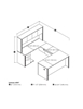 Picture of Bestar 60857 U Shaped Desk with Hutch