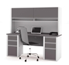 Picture of Bestar 93860 Office Desk with Hutch